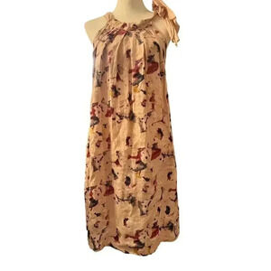 BELLAMBRA 100% LINEN halter dress made in ITALY size small